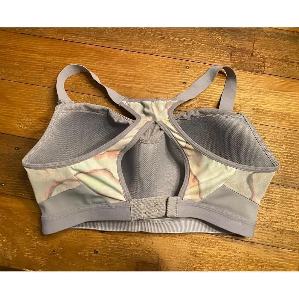 Victoria's Secret 32DD Sports Bra Marble Print Racerback incredible lightweight